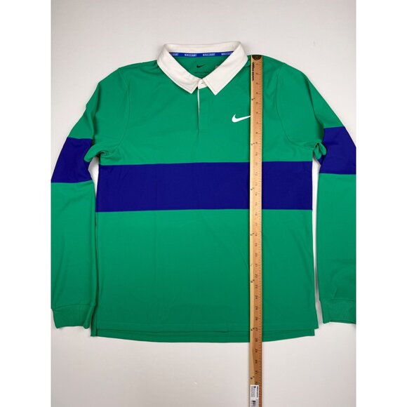 Size L - $120 Nike Court Advantage Slam Dri-Fit ADV Long Sleeve Polo Sinner - Picture 3 of 5
